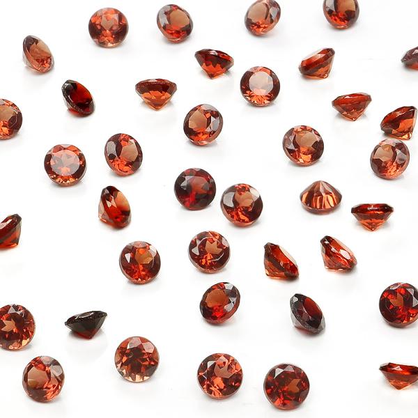 モザンビーク産 ガーネット コインファセットカット ルース 3mm【15コ販売】 / 82-27 G...
