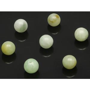 粒販売 ビルマ産 翡翠 ジェダイト 丸玉 6mm【8粒販売】 / T091 HI6M｜colorfulbeads