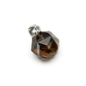 虹入り茶水晶 レインボースモーキークォーツ 20mm 丸玉 ペンダント