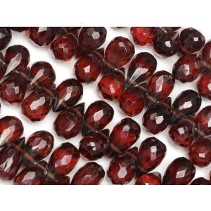 粒販売 スモーキークォーツ ドロップカット 14×10mm プレミアムカット