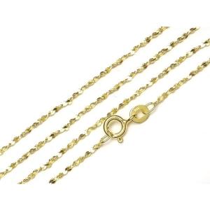SILVER925 ネックレス デザインチェーン 1.3mm［18KGP］ 45cm【1コ販売】 /...