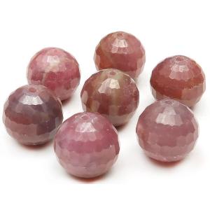 粒販売 ルビー 128面カット 丸玉 12mm 3粒販売 / T117 RU12-1