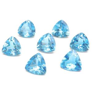 スイスブルートパーズ トリリアントファセットカット ルース 9mm【1コ販売】 / 82-3 TP1...