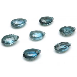 粒販売 ロンドンブルートパーズ ペアシェイプカット 9〜10mm 3粒販売 / T028 TP10P...