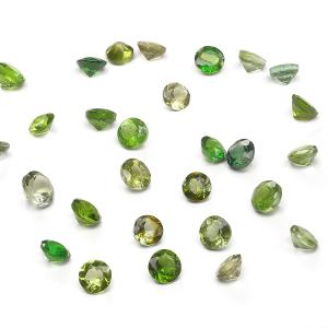 アメジスト コインファセットカット チャーム 6mm［18KGP］【1コ販売