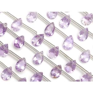 ブラジル産 アメジスト ペアシェイプファセットカット 6×4mm［プレミアムカット］【1連販売】 /...
