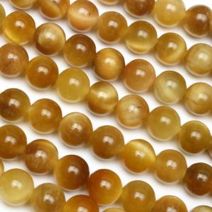 クリソコラ 面カット 丸玉 3mm［プレミアムカット］【1連販売】 / 7-2
