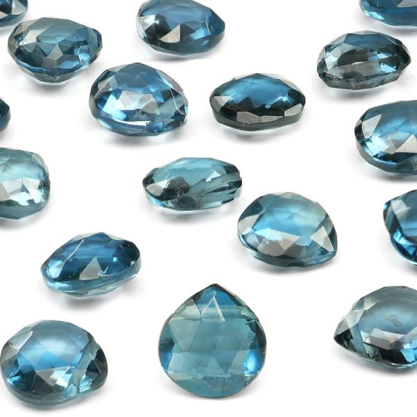 粒販売 ブラジル産 ロンドンブルートパーズ マロンカット 7mm【2粒販売】 / T132 TP7M...