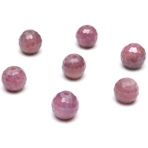 粒販売 ルビー 面カット 丸玉 6mm No.4 3粒販売 / T137 RU6CN4