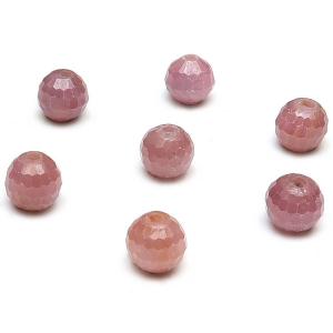 粒販売 ルビー 面カット 丸玉 5mm No.4 3粒販売 / T145 RU5CN4