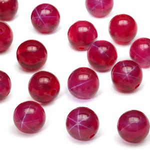 合成スタールビー 丸玉ブレス 8mm【1コ販売】 / 2-10 RU8BS-X : 天然石