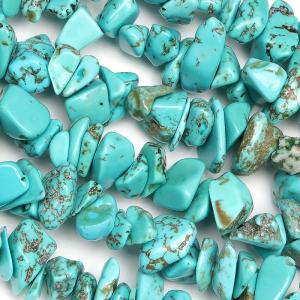 マグネサイトターコイズ 丸玉 4mm［ミントブルー］【1連販売】 / 6-14