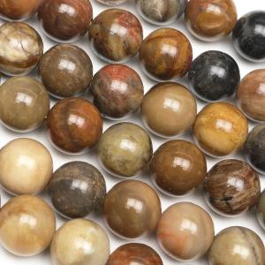 粒販売 ペトリファイドウッド 丸玉 8mm【10粒販売】 / X314 PF8M
