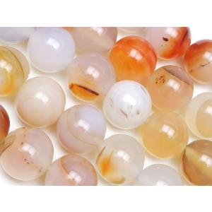 ウルグアイ産 ミックスカラーカルセドニー 丸玉 10mm【1連販売】 / 4-65 KAMX10｜colorfulbeads