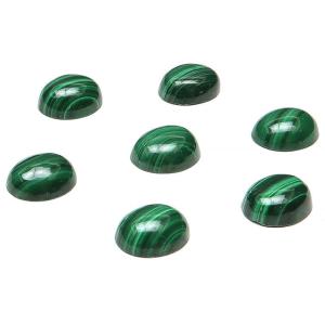 マラカイト オーバル カボション 9×7mm 4コ販売 / 84-3 MR9OVKB 