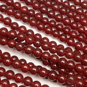 レッドアゲート 丸玉 4mm【1連販売】 / 6-10 AG4M-X｜colorfulbeads