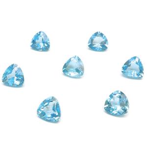 スイスブルートパーズ トリリアントファセットカット ルース 6mm【2コ販売】 / 82-5 TP6...