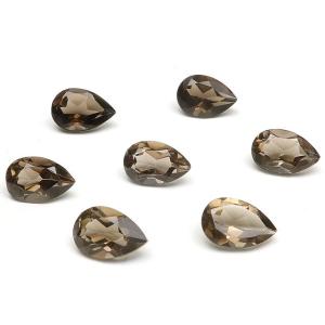 スモーキークォーツ ペアシェイプファセットカット ルース 9×6mm【10コ販売】 / 82-13 ...