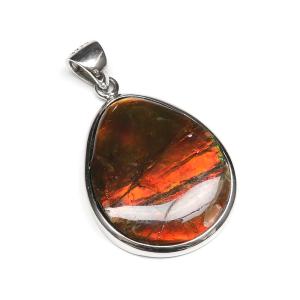 稀少な化石宝石アンモライト・【14Kペンダントトップ】Korite社