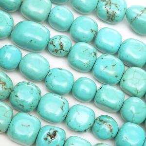 マグネサイトターコイズ ブルー チューブ 12〜13mm【1連販売】 / 9-98