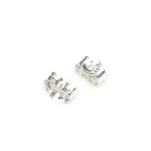 SILVER925 ピアス キャッチ 3.8×2.2mm【10コ販売】 / SV-705KAT