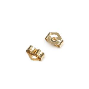14KGF ピアス キャッチ 4.6×3.8mm[5コ販売] / 14K-566TMG : 天然石専門