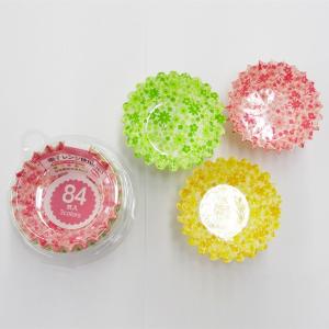 おかずカップ はな柄おかずカップ6号 84P ３色 （ お弁当グッズ