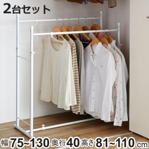 平安伸銅工業 押入れ収納 伸縮押入れ2連ハンガー ハンガーラック