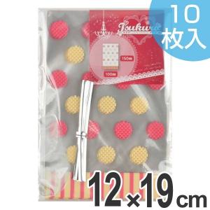 プリントポリ袋 ロールプリントポリ袋 フラワー＆クローバー 50枚入り