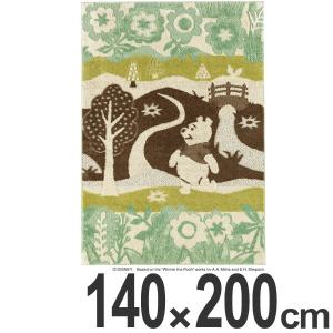 ラグ スミノエ くまのプーさん インザウッドラグ 140×200cm （ディズニー ラグマット 絨毯）の商品画像