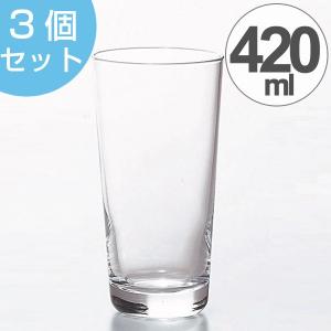 ガラス　コップ　ロングタンブラー　生活定番　420ml　3個セット （ グラス ガラス食器 食器 ）｜colorfulbox