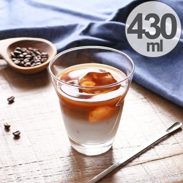 ガラス　コップ　タンブラー　アイスカフェオレグラス　430ml （ グラス ガラス食器 食器 ）
