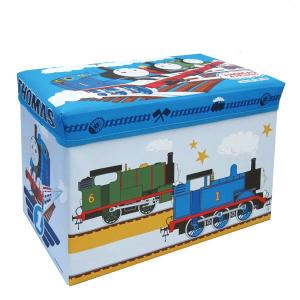 おもちゃ箱　幅48×奥行30×高さ30cm　収納ボックス　おもちゃ　収納　きかんしゃトーマス　キャラクター （ 収納ケース おもちゃ入れ おもちゃ収納 ）｜colorfulbox