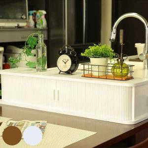 調味料ラック 幅90cm 隠せる ステンレス棚 カウンター上ラック