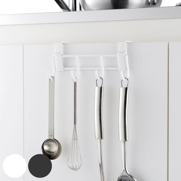 キッチン扉用 4連 キッチンツールフック リッチェル ラクール （ キッチンツール ツールフック 扉...