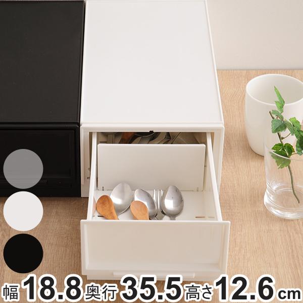 収納ケース ナチュラ クリアモジュール スリムS 幅18.8×奥行35.5×高さ12.6cm （ 収...