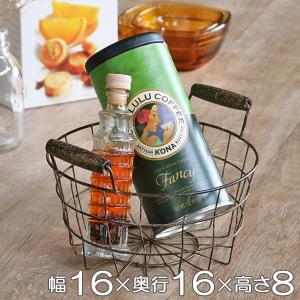 バスケット ラタン 幅59×奥行46×高さ26cm 持ち手付き かご 大きい