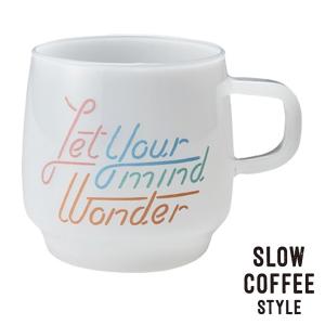 キントー　KINTO　マグカップ　サインペイントマグ　SLOW COFFEE STYLE　wander　340ml （ 耐熱ガラス 食洗機対応 電子レンジ対応  ）｜colorfulbox