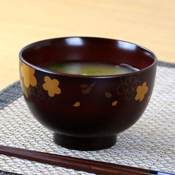 汁椀　370ml　日本製　総曙　さくら （ 和食器 味噌汁椀 お椀 食洗機対応 電子レンジ対応 ）