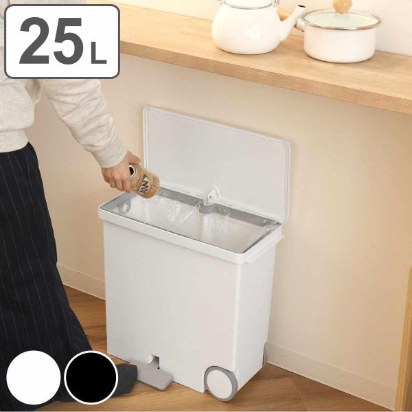 ゴミ箱 横型 25L 分別 オルア ふた付き （ ごみ箱 25リットル 25l ダストボックス 横置...