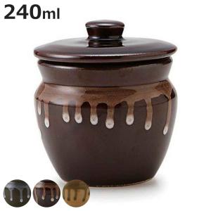 漬物容器 240ml ミニカメ 2号 陶器製 日本製 （ 陶器 漬物樽 つけもの容器 漬け物容器 ）