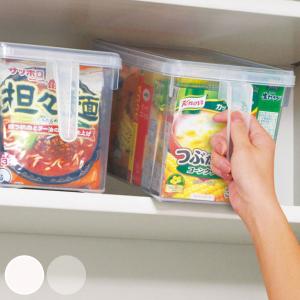 キッチン収納ケース ストックハンドルボックス フタ付き 幅15.7cm （ 収納ボックス 整理ケース 収納ケース キッチン 収納 戸棚収納 ）