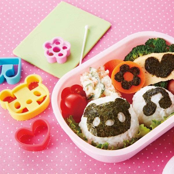 のり抜き型セット　バラエティ　子供　海苔カッター　 （ お弁当グッズ お弁当作り キャラ弁 ）