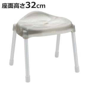 レック DENIM 風呂いす 高さ 40cm アルミ脚 (ホワイト) 防カビ・抗菌剤