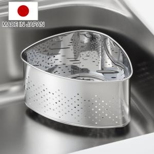下村企販 ステンレス脚の抗菌三角コーナー 41778 日本製 ステンレス製