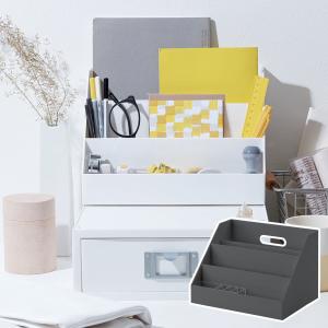 吉川国工業所 卓上整理ボックス A4 縦 モノトーン MX-02 （ 収納 小物