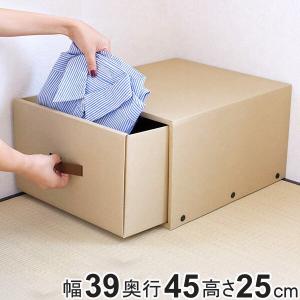 東洋ケース（TOYOCASE） 収納ケース 約 幅39×奥行45×高さ25cm クラフト