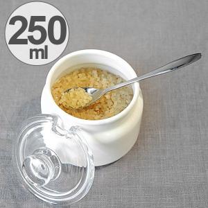 保存容器 シュガーポット 250ml 磁器製 スプーン付き （
