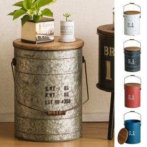 収納ボックス ドラム缶風 ボックススツール 椅子 小物入れ