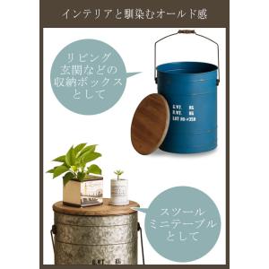 収納ボックス ドラム缶風 ボックススツール 椅...の詳細画像4